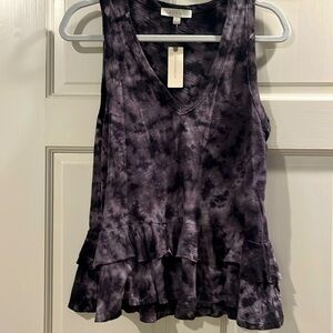 Tie dye trapeze style tank from Anthropologie